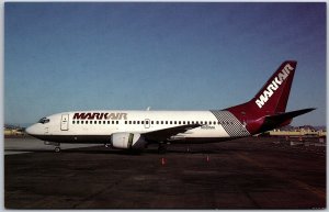 Airplane MarkAir Boeing B737-3M8 N681MA MSN 24376 Phoenix Sky Harbor Postcard