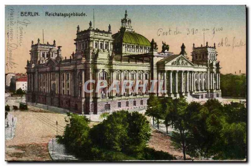 Postcard Old Berlin Reichstagsgebäude