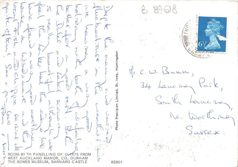 B87618 room with panelling auckland manor durham uk