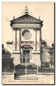 Old Postcard Moulins La Chapelle du Lycee Banville