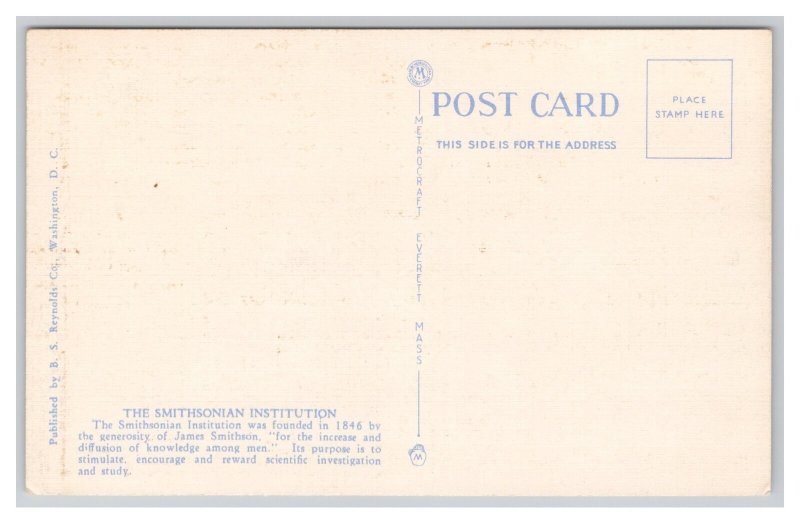 Washington D. C. Smithsonian Institution Postcard
