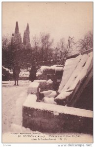 Coin De Rue Et Tour St-Jean Apres Le Bombardement, SOISSONS (Aisne), France, ...