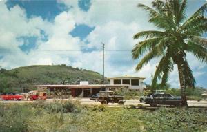 AGANA, Guam  POLICE BUILDING~DEPARTMENT  Cars  c1950's Chrome Postcard
