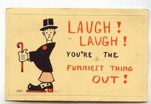 Signed DHD Laugh Laugh You`re the Funniest Thing Out, Deco Style, Used 1915