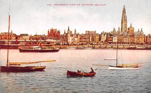 Panoramic View Antwerp Belgium Unused 