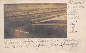 J30/ Lebanon Ohio RPPC Postcard c1910 John Nunlist Farming Lumber 8