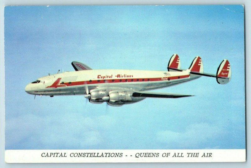 1940s CAPITAL AIRLINES Constellation Queen Of All The Air ADVERTISING P2