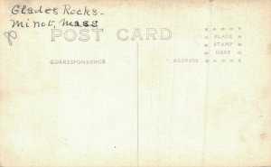 USA Glades Rocks Minot Massachusetts Vintage RPPC 07.65 