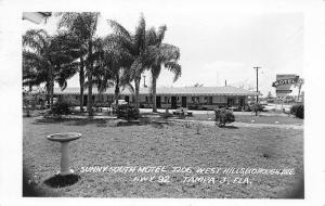 Tampa FL Sunny South Motel 3206 West Hillsborough Ave. Hwy 92 RPPC