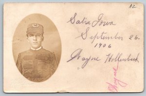 RPPC Real Photo Postcard - US Army Soldier - USMA - Military Cadet - 1906