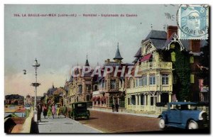 Old Postcard La Baule Sea Embankment Esplanade casino