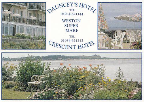 Daunceys Hotel Weston Super Mare Hunt Family Welcome Postcard