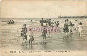 'Old Postcard Calais Beach''s Bath Time'