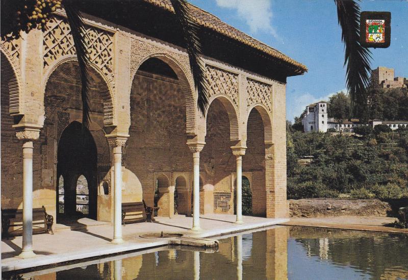 Postal 61011: Partal al fondo Generalife. Alhambra (Granada)