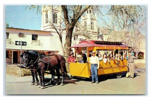Postcard Horse-Drawn Streetcar, Old Albuquerque, New Mexico NM A36