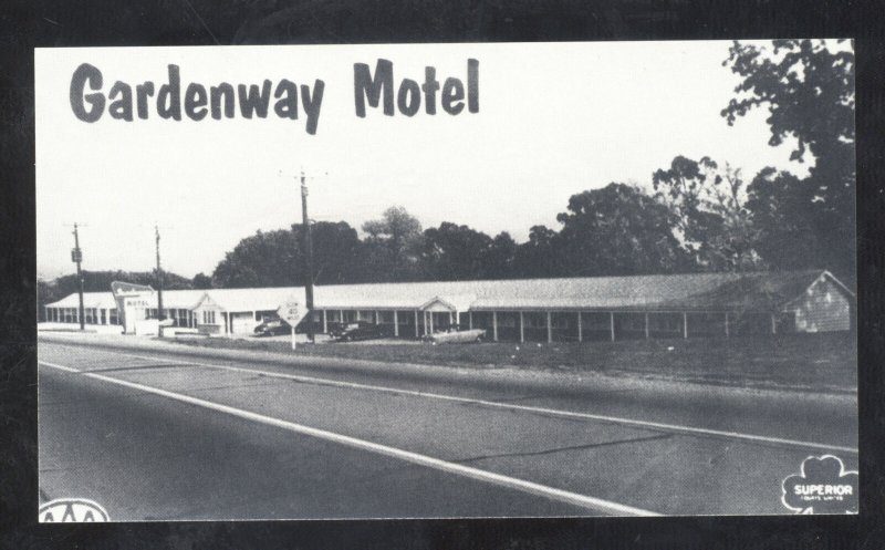 GRAY SUMMIT MISSOURI GARDENWAY MOTEL ROUTE 66 POSTCARD MO.