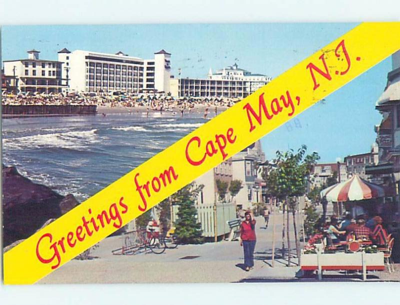 Pre-1980 TWO VIEWS ON CARD Cape May New Jersey NJ ho7707