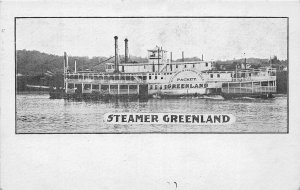 J25/ Ship Postcard c1910 Steamer Greenland River Boat 47