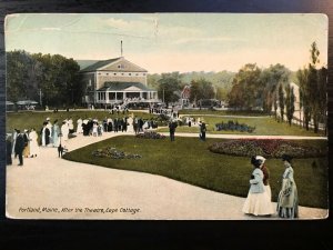 Vintage Postcard 1912 After the Theatre Cape Cottage Portland Maine (ME)