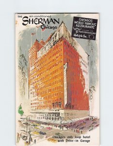 Postcard The Sherman, Chicago, Illinois