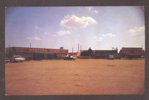 NEAR AFTON OKLAHOMA ROUTE 66 BUFFALO RANCH OLD CARS VINTAGE POSTCARD