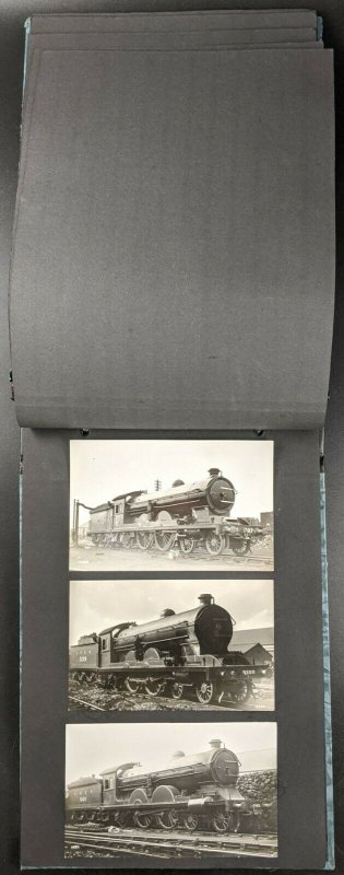 Vintage Album of RP Postcards, All Steam Locomotives, c 1950's. No 2