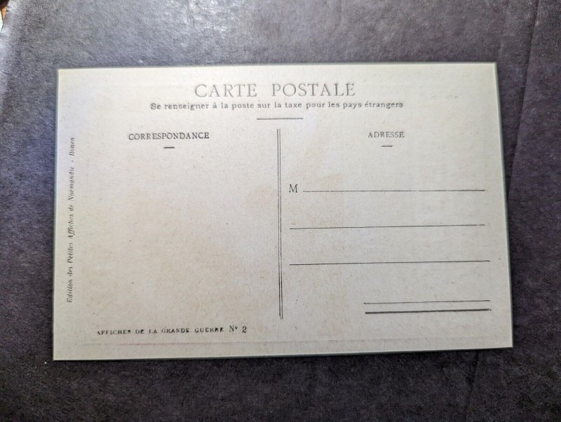 Mint France Recruitment Postcard Will You Help The Red Cross Counts on You