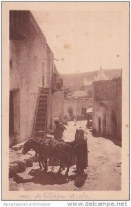 Algeria Scenes et Types Rue de Village Arabe