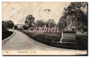 Old Postcard Compiegne Park