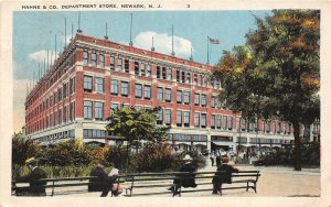 H59/ Newark New Jersey Postcard 1923 Hahne & Company Department Store