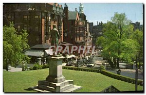 Postcard Modern Park Street Boston Mass As Seen The Foot Of The State House B...