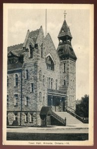 h2511 - ALMONTE Ontario Postcard 1930s Town Hall