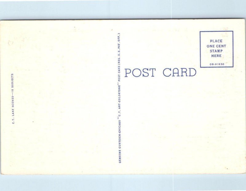 Greetings from ARLINGTON, Vermont VT ~ Bennington County c1940s Linen Postcard