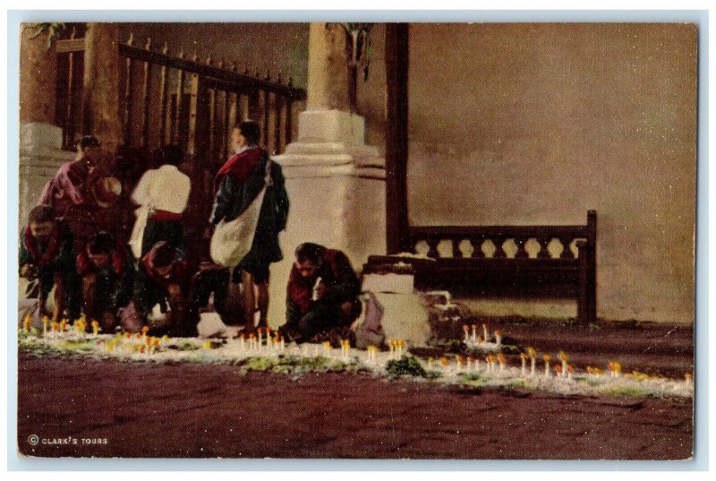 c1950's Interior St. Thomas Church Chichicastenango Guatemala Postcard