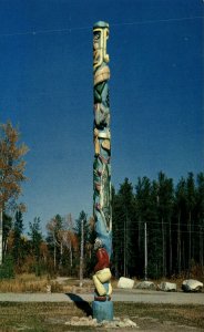 Canada The Quetico Totem Port Arthur Ontario Chrome Postcard 08.60 