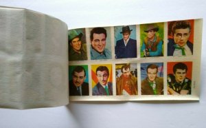 1950s Transfer Picture Book Decal James Dean John Wayne Rock Hudson Gable Curtis 