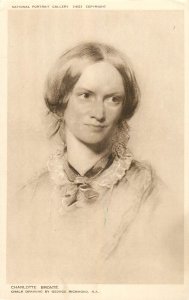 Literature historical figure Charlotte Bronte chalk drawing by George Richmond