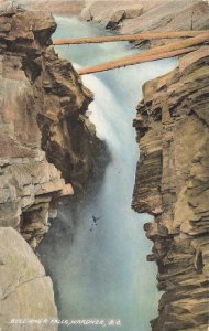 WARDNER BRITISH COLUMBIA CANADA~BULL RIVER FALLS 1915 TINTED POSTCARD