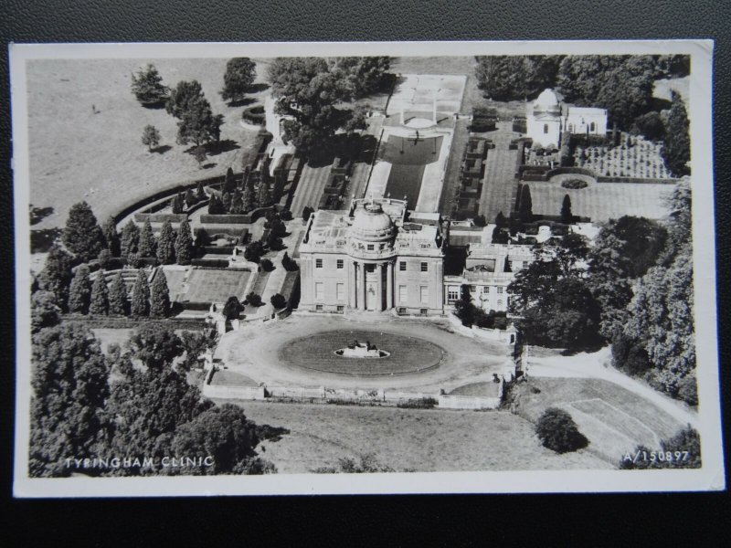 Tyringham Hall Aerial View TYRINGHAM CLINIC c1960's RP Postcard by Aerofilms Ltd