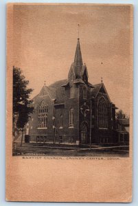 Grundy Center Iowa IA Postcard View Of Baptist Church Exterior 1907 Antique