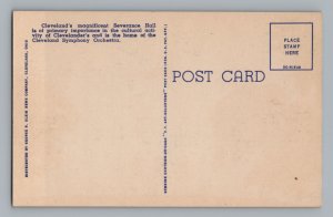 Severance Hall Cleveland Ohio Vintage Postcard 