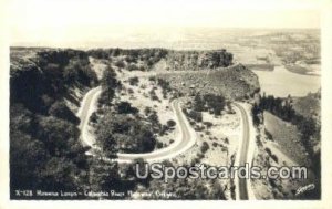 Real Photo Rowena Loops - Columbia River Highway, Oregon