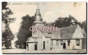 Old Postcard Honfleur Notre Dame De Grace
