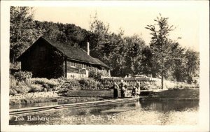 Seigniory Club Fish Hatchery Quebec Real Photo Postcard