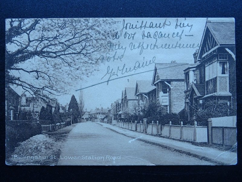 West Sussex Horsham BILLINGSHURST Lower Station Road c1912 Postcard