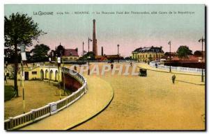 Old Postcard Roanne New bridge of the Republic score Walks