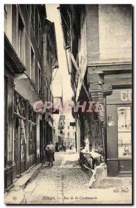 Dinan Old Postcard Street shoemaking