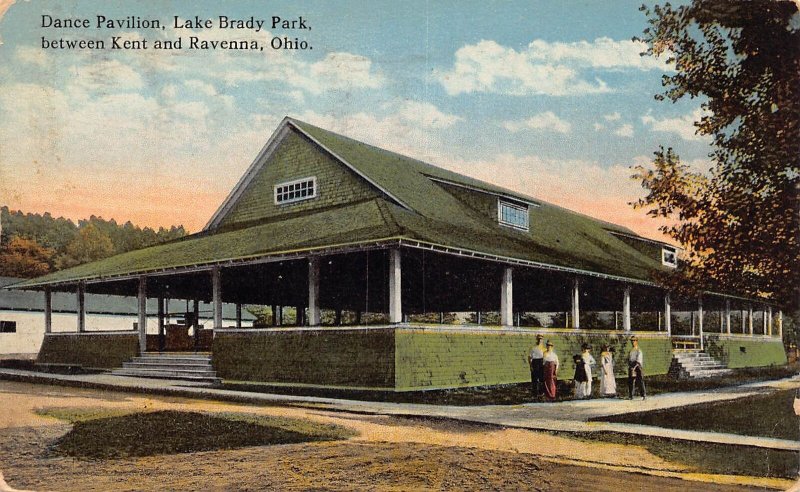 J73/ Kent Ravenna Ohio Postcard c1910 Dance Pavilion Brady Lake 151