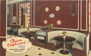 1950s Wisconsin Milwaukee China Cupboard Restaurant Teich Postcard 22-11321