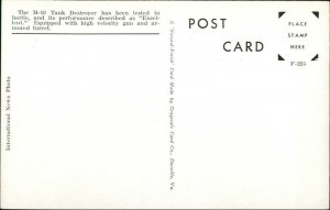 WWII US M-10 Tank Destroyer Postcard